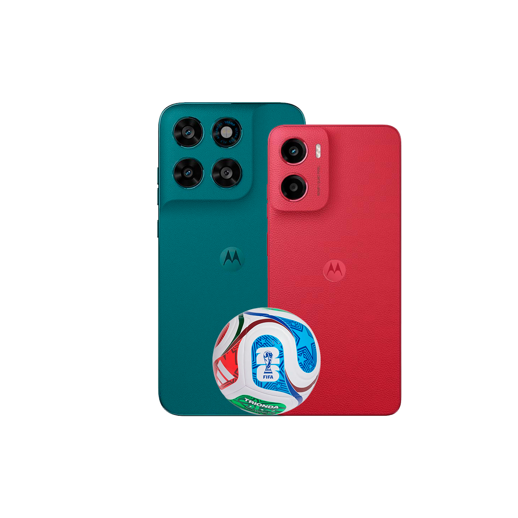Combo Moto G77 256GB 5G + Moto G05 256GB + Balón mundial